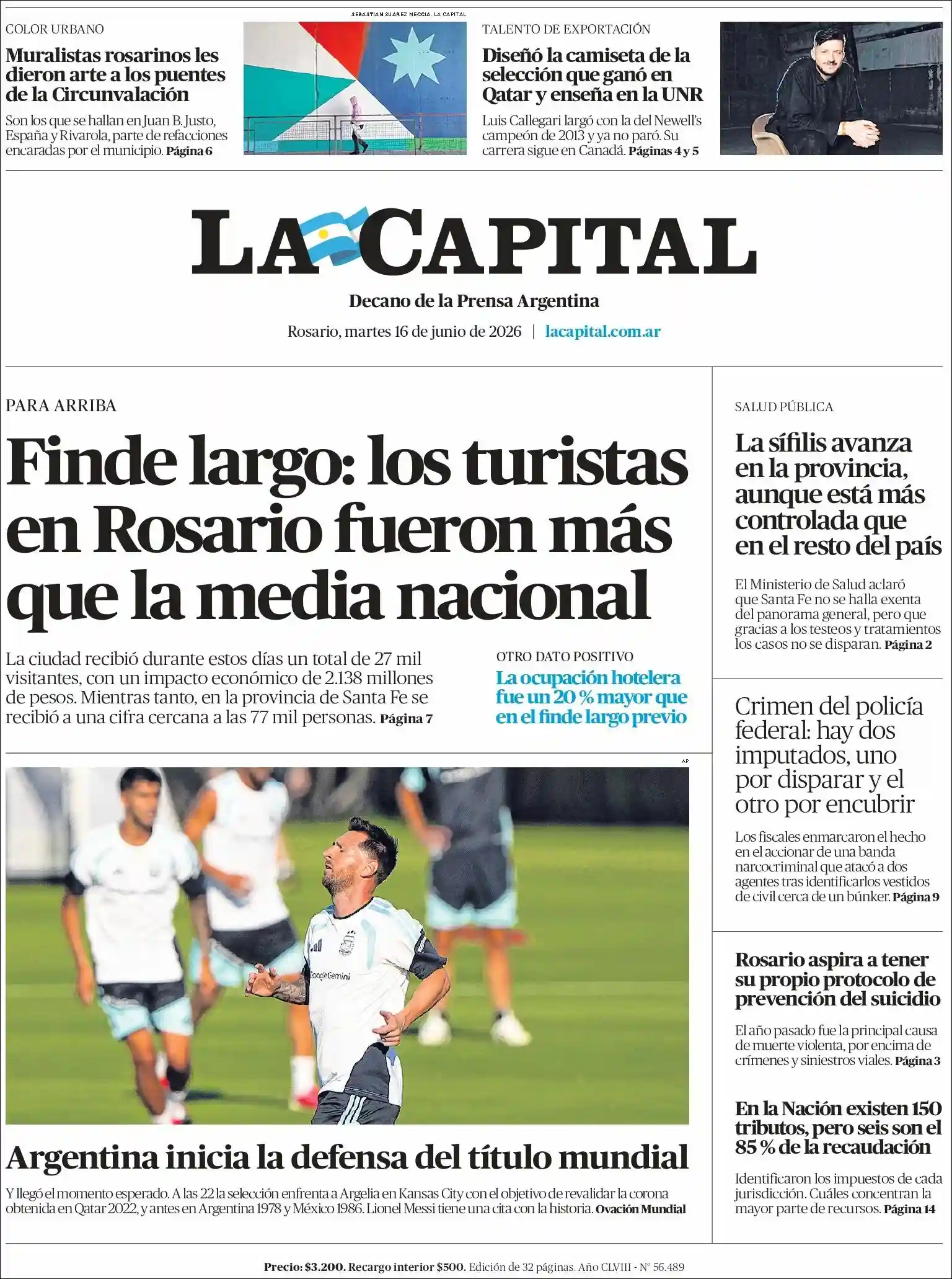 Media Panel - Developments and Systems | RADIO 97 UNO - Tapa del diario La Capital Rosario
