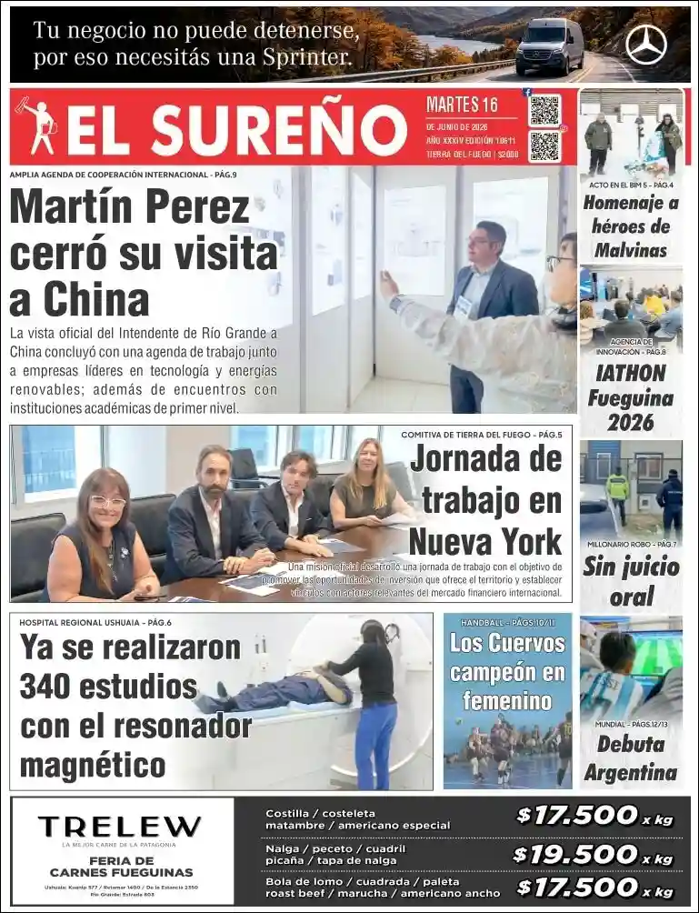 Media Panel - Developments and Systems | RADIO 97 UNO - Tapa del diario El Sureño