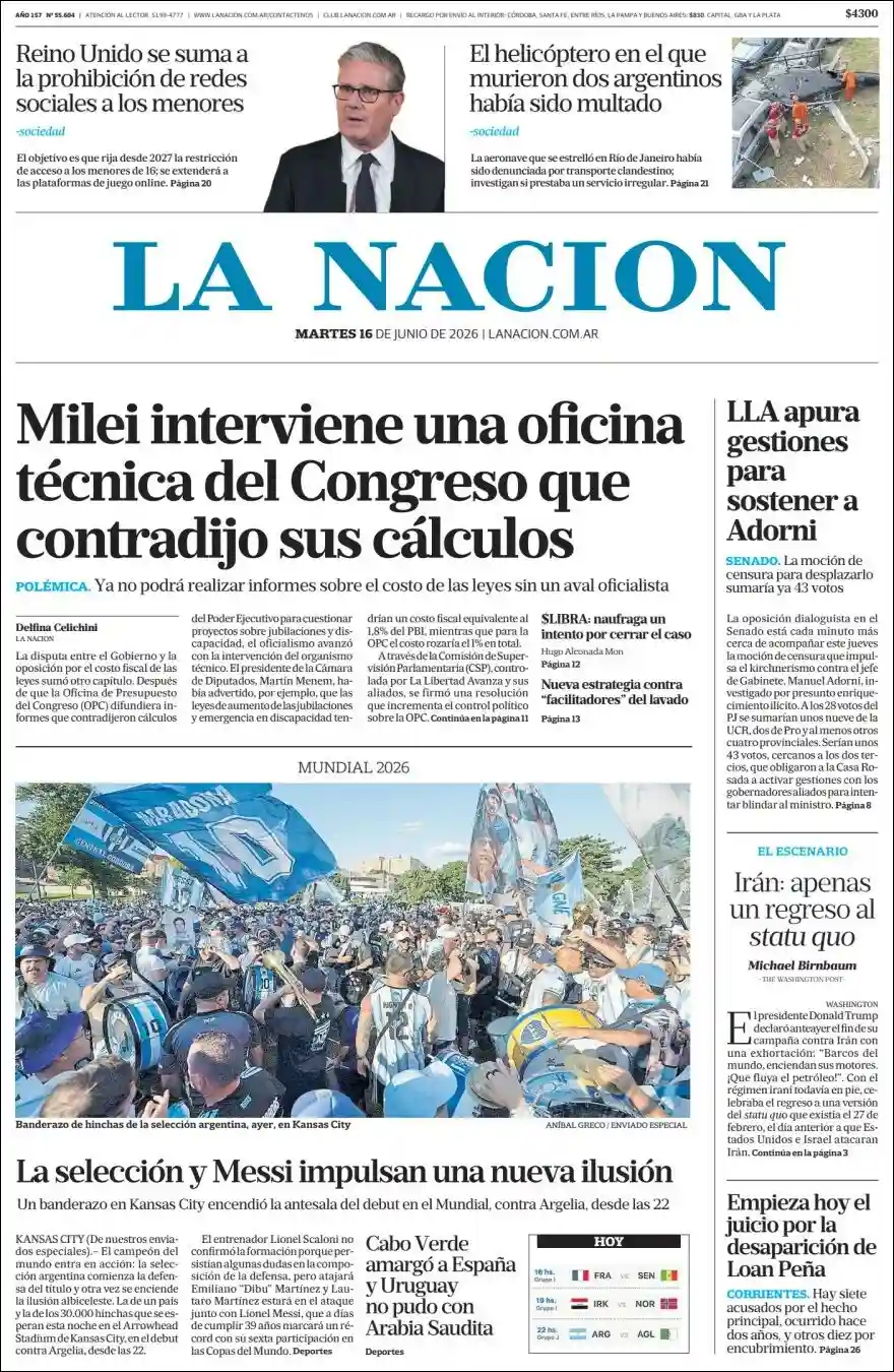 Media Panel - Developments and Systems | RADIO 97 UNO - Tapa del diario Nacion